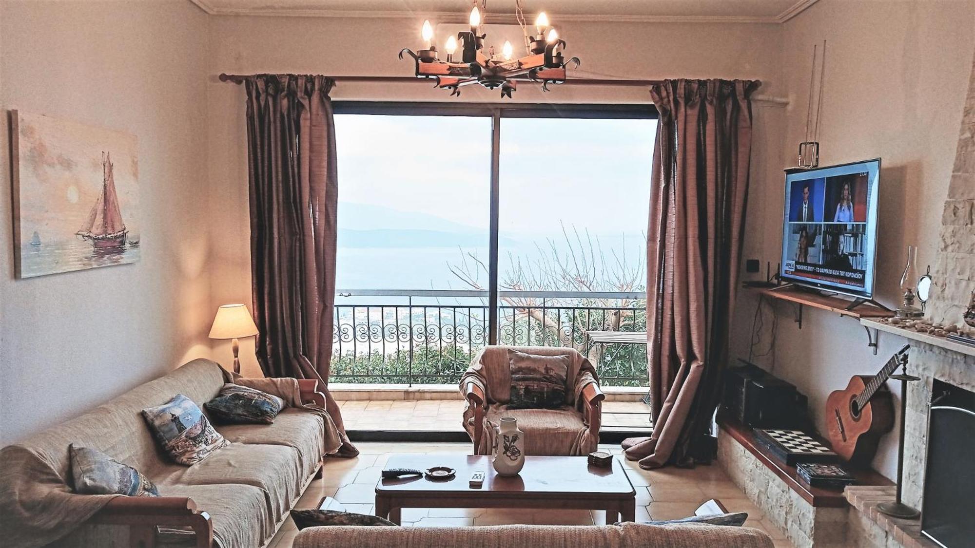 Marmari View Villa Bagian luar foto