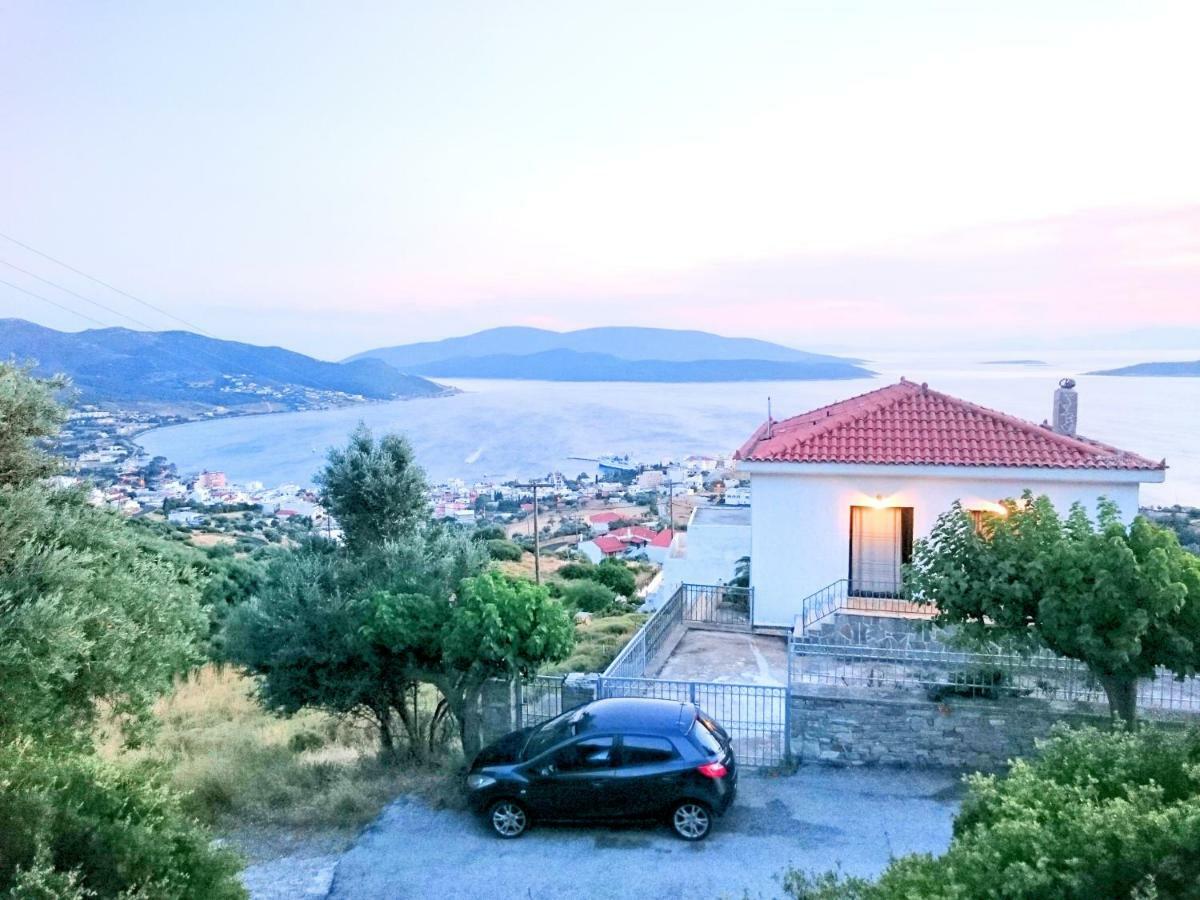 Marmari View Villa Bagian luar foto